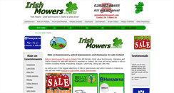 Desktop Screenshot of irishmowers.com